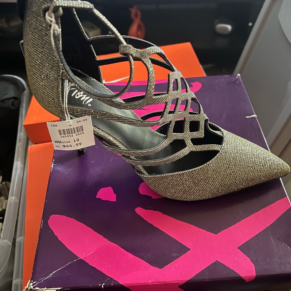 Elegant Silver Women's Heels